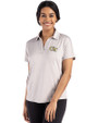 Georgia Tech Yellow Jackets - Cutter & Buck Coastline Epic Comfort Recycled Womens Dolman Polo CONCRETE Front