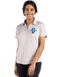 Indiana State Sycamores Cutter & Buck Coastline Epic Comfort Recycled Womens Dolman Polo CONCRETE Front