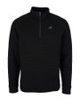 Carolina Panthers Cutter & Buck Mens Coastal Half-Zip Black Mannequin