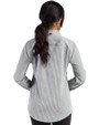Michigan State Spartans Cutter & Buck Skyline Epic Confidence Recycled Gingham Womens Long Sleeve Dress Shirt  Hunter/White Back