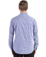 Real Salt Lake Cutter & Buck Skyline Epic Confidence Recycled Gingham Mens Big & Tall Long Sleeve Dress Shirt Tour Blue/White Back