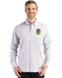 Nashville SC Cutter & Buck Skyline Recycled Gingham Mens Big & Tall Long Sleeve Button Down  Dress Shirt Concrete/White Front
