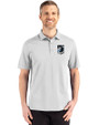 Minnesota United FC Cutter & Buck Advantage Refresh Epic Confidence Recycled Mens Tri-Blend Pique Polo CONCRETE Front