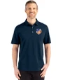 FC Cincinnati Cutter & Buck Advantage Refresh Epic Confidence Recycled Mens Tri-Blend Pique Polo Liberty Navy Front