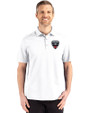 D.C. United Cutter & Buck Advantage Refresh Epic Confidence Recycled Mens Tri-Blend Pique Polo White Front