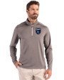 San Jose Earthquakes Cutter & Buck Coastline Epic Comfort Recycled Mens Quarter Zip Elemental Grey Front