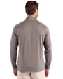 Inter Miami CF Cutter & Buck Coastline Epic Comfort Recycled Mens Quarter Zip Elemental Grey Back