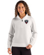 D.C. United Cutter & Buck Roam Epic Versatility Recycled Womens Quarter Zip Pullover Solitare Front