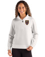 Real Salt Lake Cutter & Buck Roam Epic Versatility Recycled Womens Quarter Zip Pullover Solitare Front