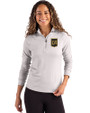 LAFC Cutter & Buck Coastline Epic Comfort Recycled Women’s Quarter Zip CONCRETE Front
