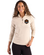 Houston Dynamo FC Cutter & Buck Coastline Recycled Double Peached Womens Quarter Zip Pullover Wheat Front