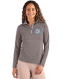 Chicago Fire FC Cutter & Buck Coastline Epic Comfort Recycled Women’s Quarter Zip Elemental Grey Front