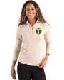 Portland Timbers Cutter & Buck Coastline Epic Comfort Recycled Women’s Quarter Zip Wheat Front