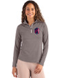 St. Louis City SC Cutter & Buck Coastline Recycled Double Peached Womens Quarter Zip Pullover Elemental Grey Front
