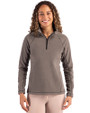 Clique Powder Recycled Fleece Womens Quarter Zip Pullover Pistol Front