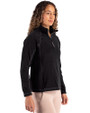 Clique Powder Recycled Fleece Womens Quarter Zip Pullover Black Side