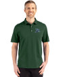 Tampa Bay Rays Cooperstown Cutter & Buck Advantage Refresh Epic Confidence Recycled Mens Tri-Blend Pique Polo Hunter Green Front