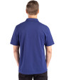 Chicago Cubs Cutter & Buck Advantage Refresh Epic Confidence Recycled Mens Tri-Blend Pique Polo Tour Blue Back
