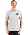 Arizona Diamondbacks Mono Cutter & Buck Advantage Refresh Epic Confidence Recycled Mens Tri-Blend Pique Polo CONCRETE Front