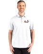 St. Louis Cardinals City Connect Cutter & Buck Advantage Refresh Epic Confidence Recycled Mens Tri-Blend Pique Polo White Front
