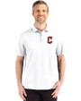 Cleveland Guardians - Cutter & Buck Advantage Refresh Epic Confidence Recycled Mens Tri-Blend Pique Polo White Front