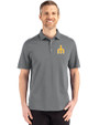 Seattle Mariners Cooperstown Cutter & Buck Advantage Refresh Epic Confidence Recycled Mens Tri-Blend Pique Polo Elemental Grey Front