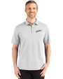 San Diego Padres Cooperstown Cutter & Buck Advantage Refresh Epic Confidence Recycled Mens Tri-Blend Pique Polo CONCRETE Front