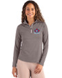 Toronto Blue Jays Cooperstown Cutter & Buck Coastline Epic Comfort Recycled Women’s Quarter Zip Elemental Grey Front