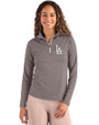 Los Angeles Dodgers Cutter & Buck Coastline Epic Comfort Recycled Women’s Quarter Zip Elemental Grey Front