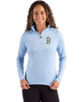 Boston Red Sox City Connect Cutter & Buck Coastline Epic Comfort Recycled Women’s Quarter Zip Atlas Light Blue Front