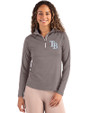 Tampa Bay Rays Cutter & Buck Coastline Epic Comfort Recycled Women’s Quarter Zip Elemental Grey Front