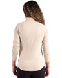 Minnesota Twins Cooperstown Cutter & Buck Coastline Epic Comfort Recycled Women’s Quarter Zip Wheat Back