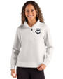 Minnesota Twins Mono Cutter & Buck Roam Epic Versatility Recycled Womens Quarter Zip Pullover Solitare Front