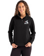 Chicago White Sox Cooperstown Cutter & Buck Roam Epic Versatility Recycled Womens Quarter Zip Pullover Black Front