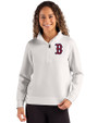 Boston Red Sox Cutter & Buck Roam Epic Versatility Recycled Womens Quarter Zip Pullover Solitare Front