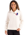 Montreal Expos Cooperstown Cutter & Buck Roam Epic Versatility Recycled Womens Quarter Zip Pullover Shell Front