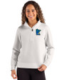 Minnesota Twins City Connect Cutter & Buck Roam Recycled Buttery-Soft Knit Womens Quarter Zip Pullover Solitaire Front