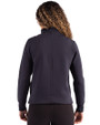 Los Angeles Dodgers Mono Cutter & Buck Roam Epic Versatility Recycled Womens Quarter Zip Pullover Navy Blue Back