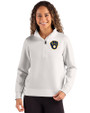 Milwaukee Brewers Cutter & Buck Roam Epic Versatility Recycled Womens Quarter Zip Pullover Solitare Front