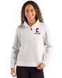 Cleveland Guardians City Connect Cutter & Buck Roam Epic Versatility Recycled Womens Quarter Zip Pullover Solitare Front