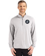 Baltimore Orioles City Connect Cutter & Buck Coastline Epic Comfort Recycled Mens Quarter Zip CONCRETE Front