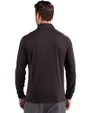 Tampa Bay Rays Cooperstown Cutter & Buck Coastline Epic Comfort Recycled Mens Quarter Zip Black Back