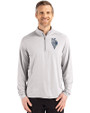 Kansas City Royals City Connect Cutter & Buck Coastline Epic Comfort Recycled Mens Quarter Zip CONCRETE Front