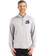 Chicago White Sox Cooperstown Cutter & Buck Coastline Epic Comfort Recycled Mens Quarter Zip CONCRETE Front