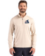 Chicago White Sox Cooperstown Cutter & Buck Coastline Epic Comfort Recycled Mens Quarter Zip Wheat Front