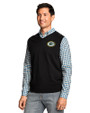 Green Bay Packers Cutter & Buck Lakemont Sweater Vest Black Front