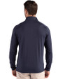 Old Dominion Monarchs Cutter & Buck Coastline Epic Comfort Recycled Mens Quarter Zip Navy Blue Back