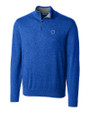 Indianapolis Colts Cutter & Buck Lakemont Tri-Blend Mens Quarter Zip Pullover Sweater Tour Blue Mannequin