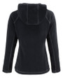 Clique Powder Recycled Fleece Womens Half Zip Hooded Pullover Black Mannequin Back