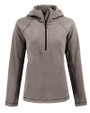 Clique Powder Recycled Fleece Womens Half Zip Hooded Pullover Pistol Mannequin